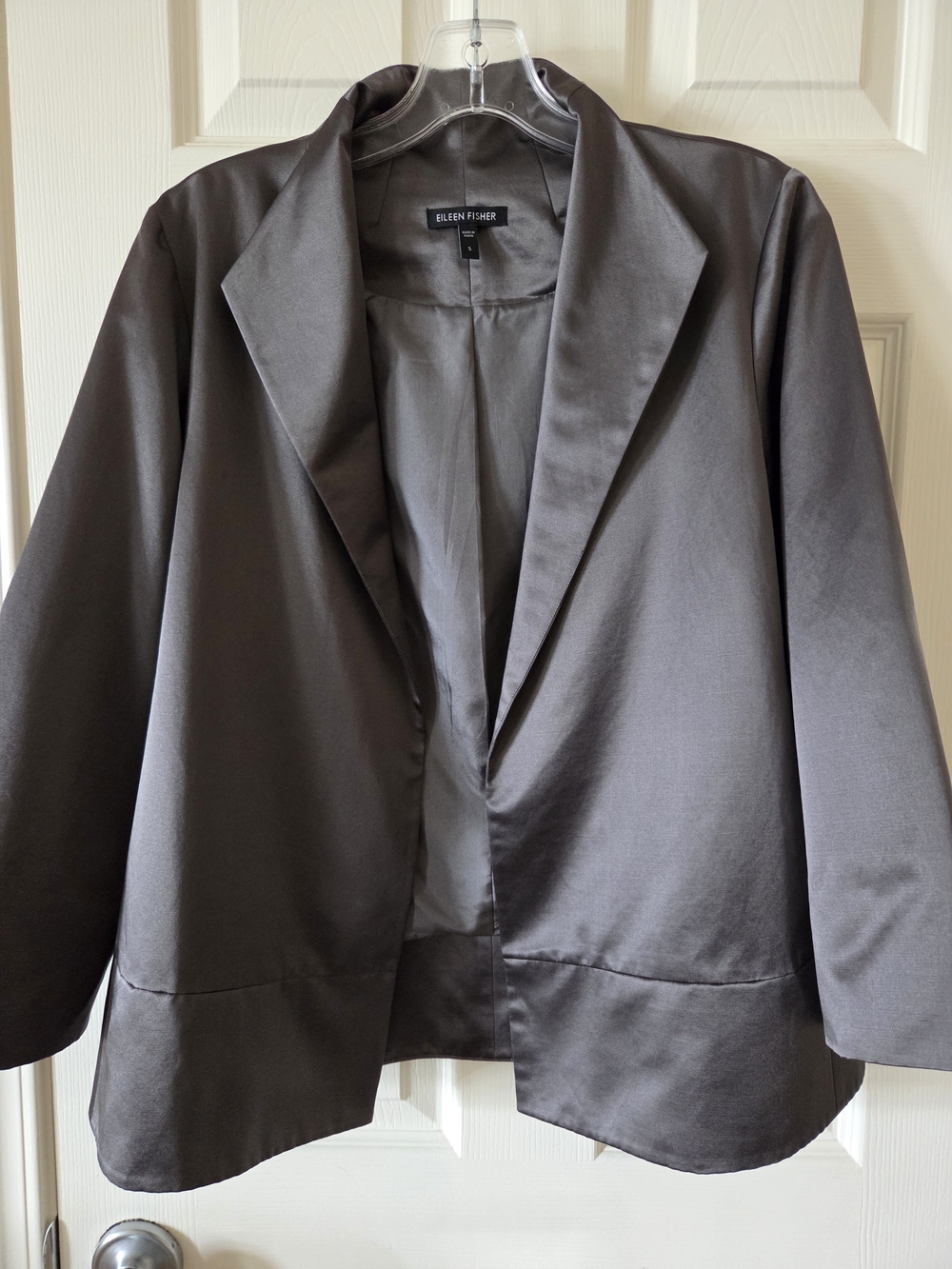 Eileen Fisher Women's Open-Front Silk Jacket